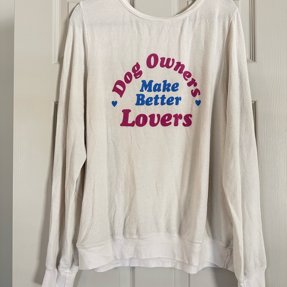 Wildfox Beach Baggy Dog Owners Make Better Lovers XL